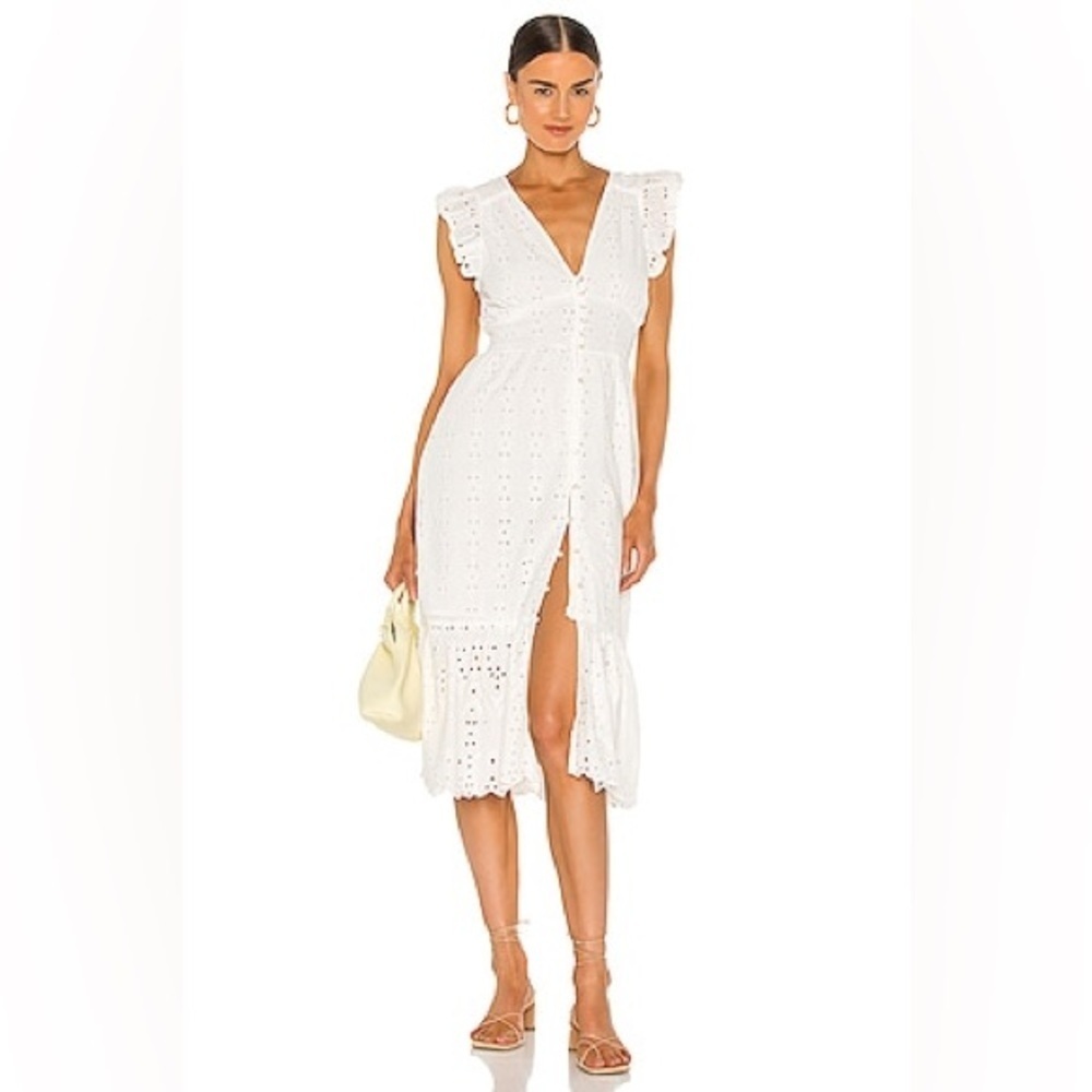 Cleobella Briella Midi Dress Ivory Eyelet (D6)